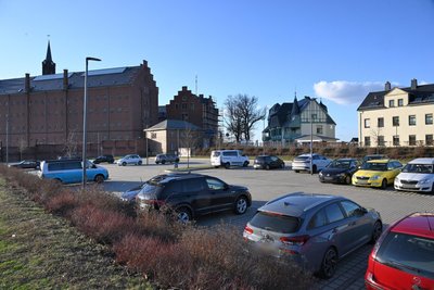 Der Parkplatz in Hoheneck soll verstärkt für den Besuch des Areals Stalburc dienen.