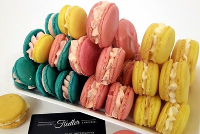 Eine Spezialität der Konditorei Fiedler in Einsiedel: Macarons.