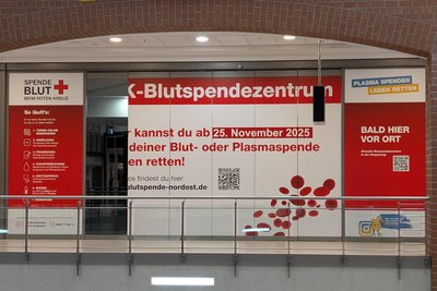 Das neue DRK-Blutspendezentrum öffnet am 25. November.