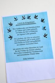Das Gedicht schrieb sie zu Beginn des Ukraine-Krieges.