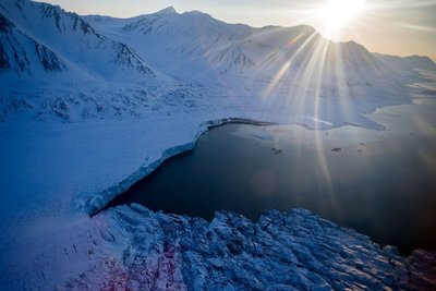 Berge bei Ny-Ålesund auf Spitzbergen