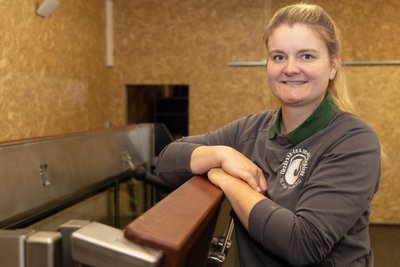 Tierärztin Julia Hübner hat das „Pferdegesundheitszentrum Mitteldeutschland“ gegründet.