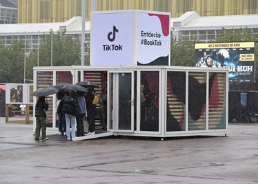 Auch zur letzten Frankfurter Buchmesse präsentierte sich Tik-Tok mit seinem Angebot Booktok.