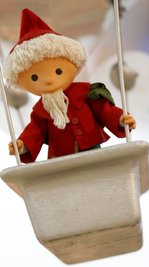  Promi der Trickfiguren: Der Sandmann schwebt durch eine frühere Sandmann-Ausstellung in Dessau. 