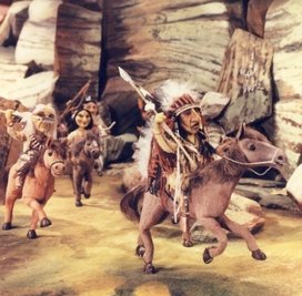  Der Puppentrickfilm "Die Spur führt zum Silbersee". 