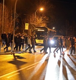 Die Polizei konnte die bis zu 500 Protestler in Lichtenstein nicht aufhalten. 