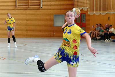 Verwandelte alle fünf Siebenmeter und traf zudem noch viermal aus dem Spiel heraus: Sarah Martin.