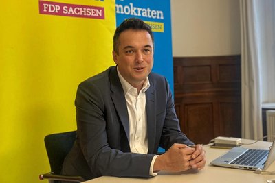 Soll Sachsens FDP am 1. September als Spitzenkandidat zurück in den Landtag führen: der 44-jährige Dresdner Robert Malorny.