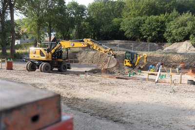Nach Abschluss der Erdarbeiten wird als Nächstes der Rohbau des neuen Thumer Feuerwehrdepots errichtet.