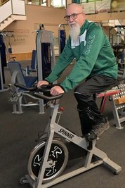 Roland Wegener hält sich auch privat fit.
