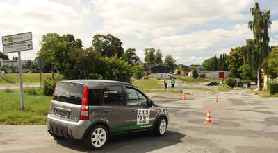 Oliver Schenk war in seinem Fiat Cinquecento der Beste aus den Reihen des gastgebenden AMC Annaberg. 