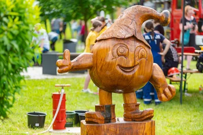 Pocki ist das am Samstag präsentierte Maskottchen der Kugelbahnen.