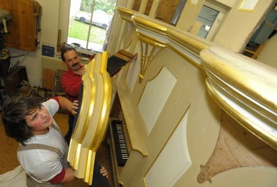 Gehäuse der Lichtenwalder Donati-Orgel