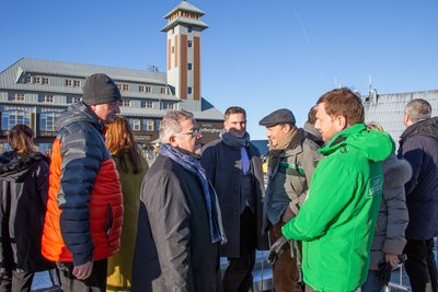Die Minister haben sich am Freitag zur Klausurtagung auf dem Fichtelberg Oberwiesenthal getroffen.