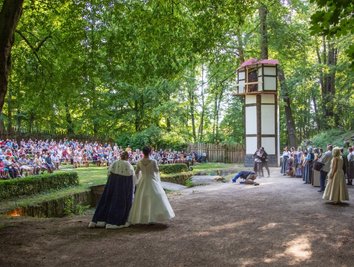 Im Jahr 2019 sahen insgesamt rund 4000 Besucher die "Rapunzel"-Inszenierung auf der Freilichtbühne. 