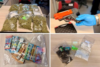 Die Ermittler fanden in der Wohnung des Dealers Geld, Drogen und eine Pfefferpistole.