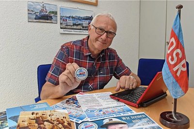 Reinsberg erlebt das 56. Treffen der DSR-Seeleute. Mit-Organisator Lothar Vogel aus Falkenau vom Schiffsrat.