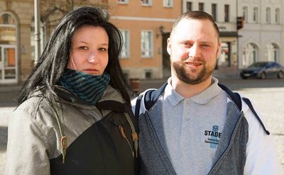 Ronny Deißler und seine Freundin Mandy Sieg aus Werdau.