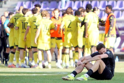Enttäuschung und Frustration bei Marcel Bär und dem FC Erzgebirge Aue.