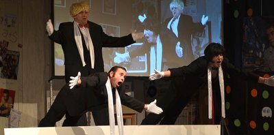 Wundervoll anzusehen: Die Showeinlage des Carnevalsclubs Braunsdorf, der die drei Tenöre imitierte.
