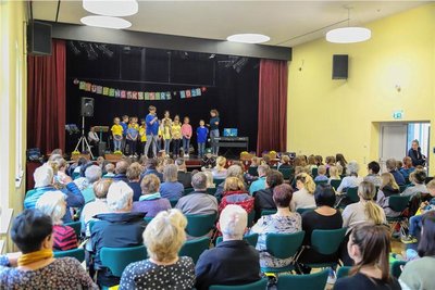 Der Saal im Kulturzentrum Eibenstock war zum Frühlingskonzert gut gefüllt. 