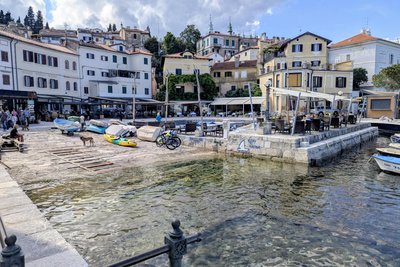 Der Hafen von Volosko ist einer der beiden Start- beziehungsweise Endpunkte des Lungomare.