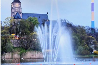 Ab 31. März soll die Fontäne im Schloßteich wieder sprudeln. 