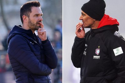 Benjamin Duda (CFC/links) trifft auf Jens Härtel (FCE/rechts). Wer wird als Sieger hervorgehen?