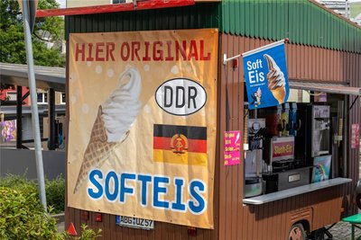 Softeis, so wie es die Leute aus DDR-Zeiten kennen, gibt es bei Marco van Elkan.