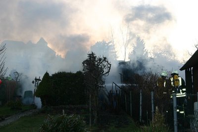 Am Mittwochabend stand in Augustusburg eine Gartenlaube in der Anlage "Höckericht" in Flammen. 