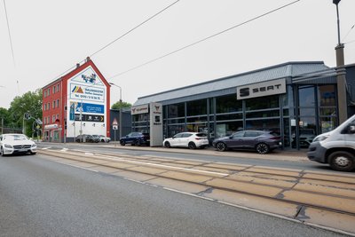 Das Autohaus an der Hofer Straße in Plauen wird Ende Juni zum letzten Mal öffnen.