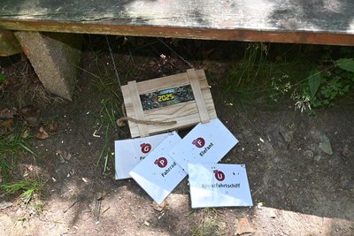 Entlang der Bahnstrecke waren Schatzkisten versteckt.  Diese gefunden, warteten Preise.