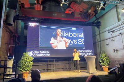 Viktoria Kanar vom israelischen Start-up Re-Fresh Global spricht über ihre Recycling-Ideen. 