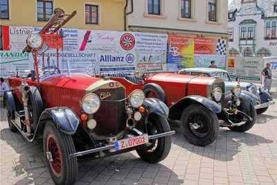 Die Organisatoren des Oldtimertreffens freuen sich darauf, wenn die Elite-Fahrzeuge, wie hier 2019, zum Treffen nach Brand-Erbisdorf kommen.