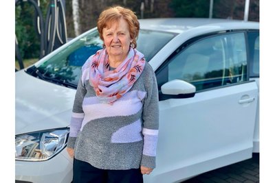Rentnerin Christine Beck aus Aue war früher im Gewerbeaufsichtsamt tätig und hat am Sonntag gewählt.