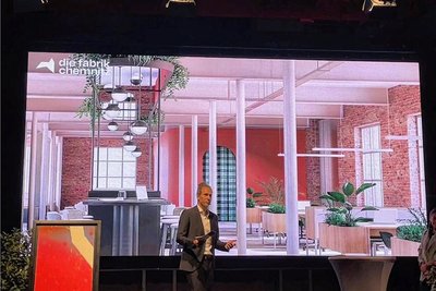 Auf 9000 Quadratmetern sind in der Fabrik Büros, Kreativstudios, Bars, Restaurants und Apartments geplant. 
