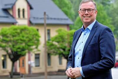 Rico Gerhardt war als Bürgermeister von Oberschöna von dem Stromausfall überrascht worden