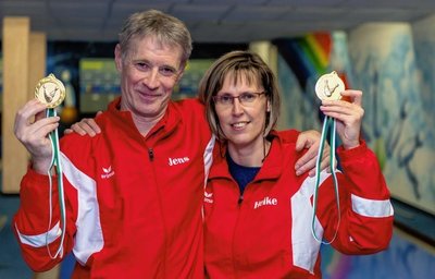 Doppeltes Glück: Heike und Jens Petzold aus Rochlitz gewannen am Sonntag zeitgleich Gold in der Altersklasse Ü50. 
