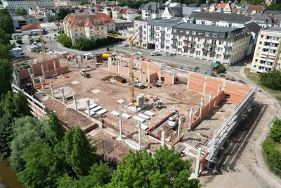 Die Großbaustelle aus der Vogelperspektive: Anlieger müssen mit Beeinträchtigungen rechnen.