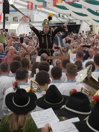 Ein Vor-Corona-Bild: Dieses Jahr soll das Blasmusikfestival in Bad Schlema wieder stattfinden. 