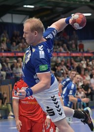 Aues Kapitän Bengt Bornhorn war mit sieben Toren erfolgreichster Werfer im ersten Heimspiel der neuen Saison. Trotz der Niederlage gegen Essen malt er nicht schwarz. Denn sein Team hielt lange gut mit.