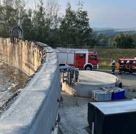 Beim Brand in einem Silo in Pappendorf sind mehrere Menschen verletzt worden. 