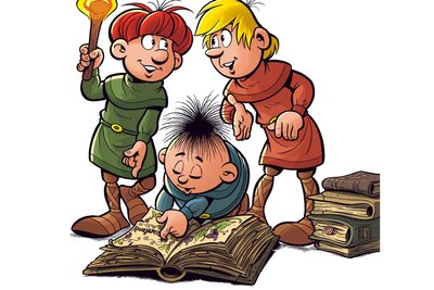Die Abrafaxe schlagen im Buch der Abenteuer bald ein Kapitel auf, das im Erzgebirge spielt.