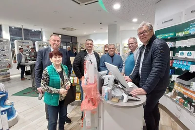 In der Markt-Apotheke: der 16. Unternehmerstammtisch des Gewerbeverbands Oelsnitz.