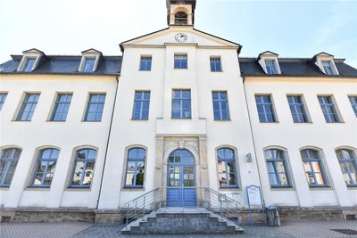 Das Stadthaus in Brand-Erbisdorf ist nur noch als Briefwahllokal geöffnet.
