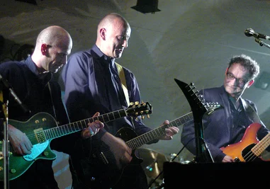 Sandow 2007 beim Konzert im Malzhaus Plauen, Chris Hinze, Kai-Uwe Kohlschmidt und Tilman Fürstenau (v.l.). Foto: 
