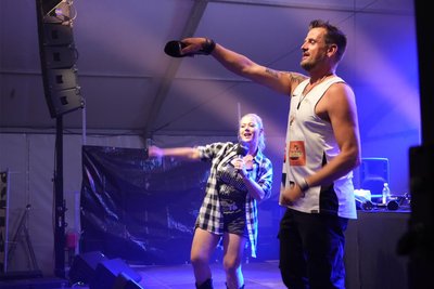 Zum Stadtfest 625 Jahre Flöha stand Sängerin Lena Marie Engel gemeinsam mit Stereoact auf der Bühne.