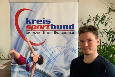 Sebastian Modes ist beim Kreissportbund Zwickau für den Kompaktkurs für Erzieher zuständig.