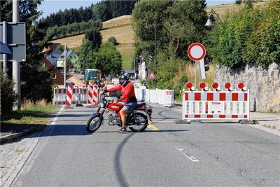 Kein Durchkommen ist ab Montag wieder auf der B 95 in Hammerunterwiesenthal. 