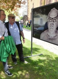 Fotograf Thomas Kruse und sein Modell Thomas Erler (v.l).